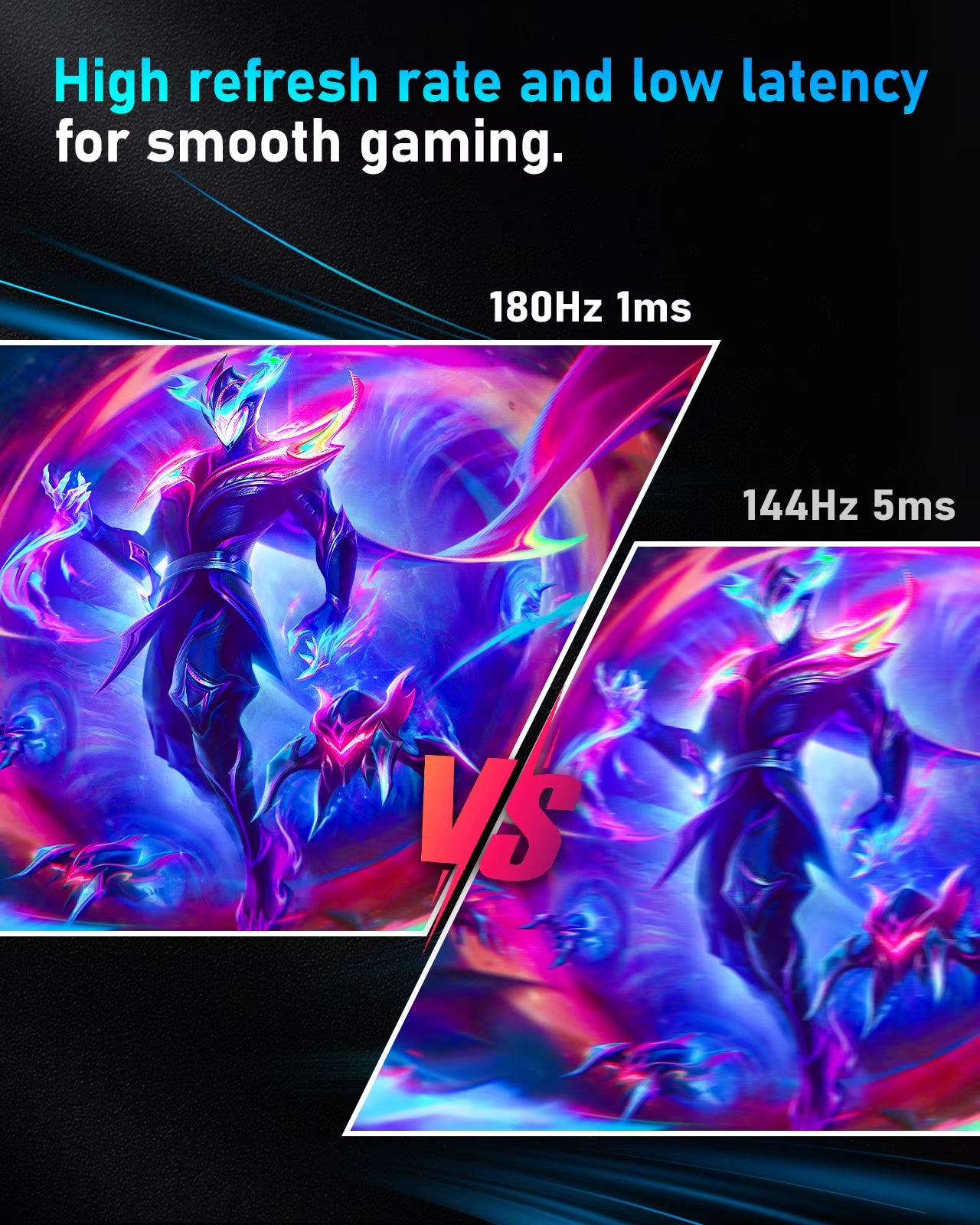 24 Inch 1K 180Hz Gaming Monitor IPS 1Ms PC Monitor Support 144Hz/165Hz/180Hz AMD Freesync Premium Support DP HDMI