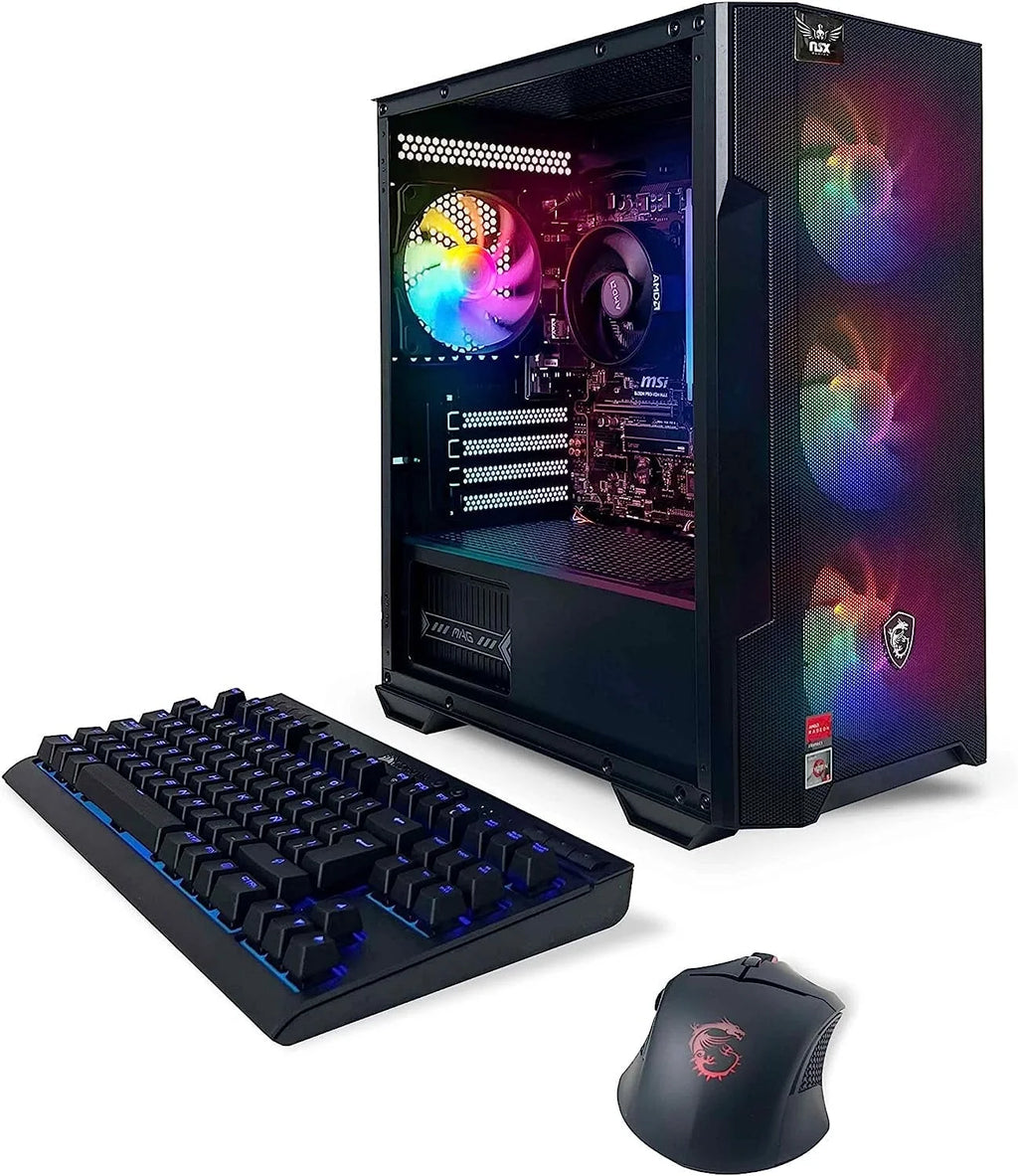 Desktop Computer, Ryzen 7 5700G, 16GB DDR4, 512GB SSD, W11, Black