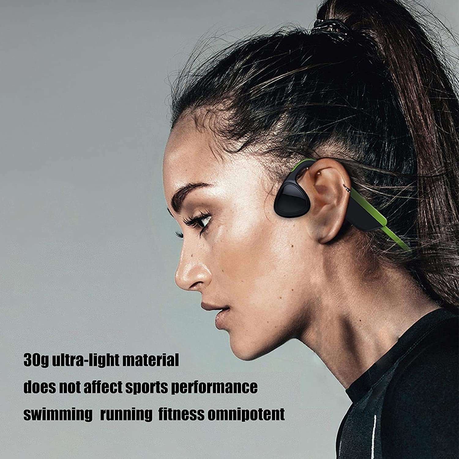 Bone Conduction Swimming Headphones Bluetooth Open Ear Headphones IPX8 Waterproof Built-In 8G Memory