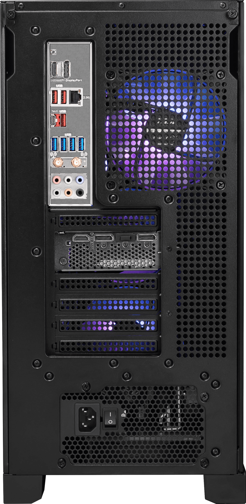 Aegis R2 Gaming Desktop Intel I5-14400F NVIDIA RTX 5060 - 16GB DDR5 1TB SSD Win 11 Black