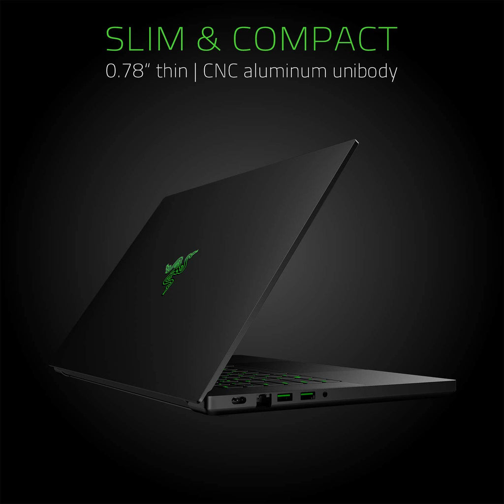 Blade 15 Gaming Laptop 2019: Intel Core I7-9750H 6 Core, NVIDIA Geforce RTX 2060, 15.6" FHD 1080P 144Hz, 16GB RAM, 512GB SSD, CNC Aluminum, Chroma RGB Lighting, Thunderbolt 3