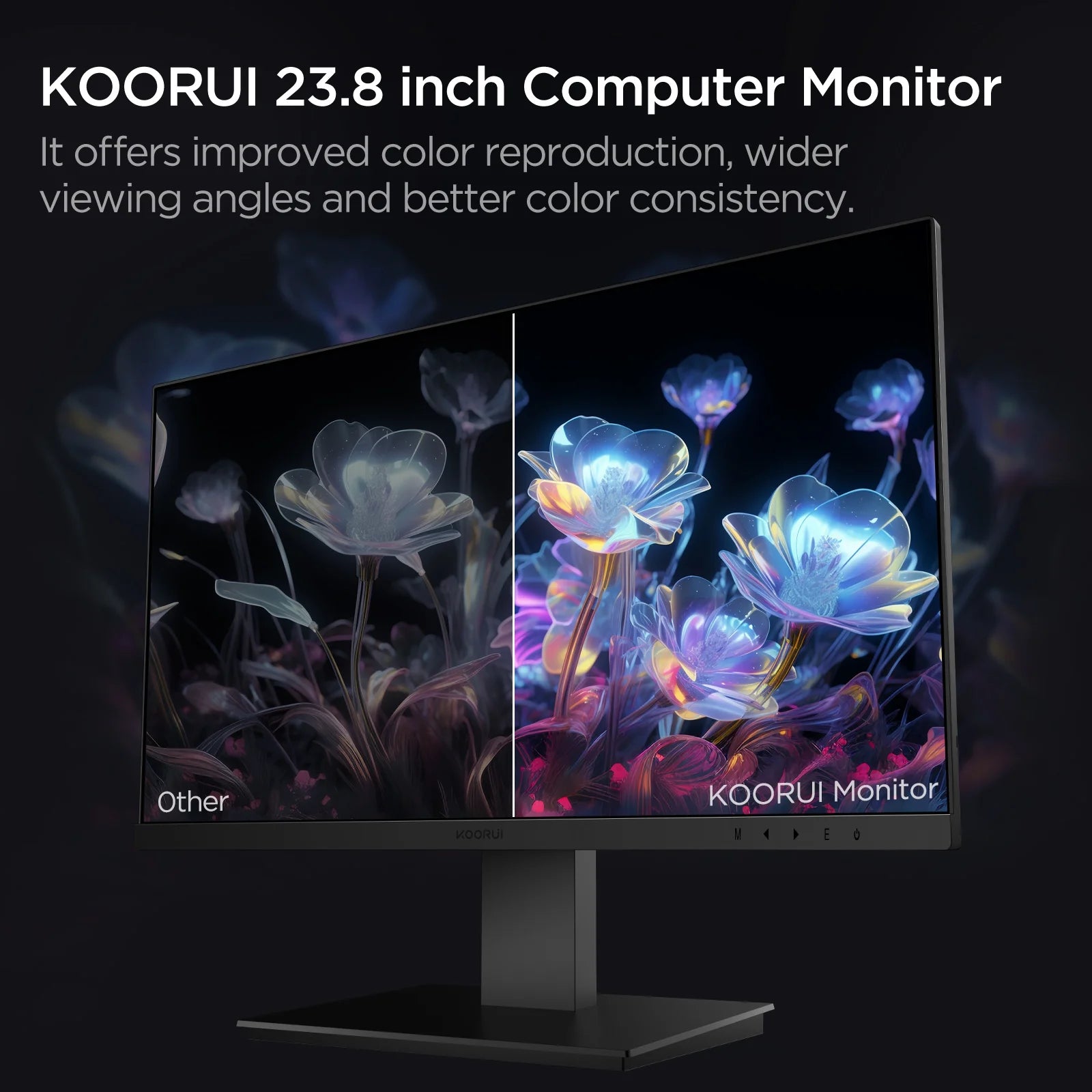 24'' FHD Gaming Monitor, Speakers, 100Hz, Ultra-Slim, VESA Mountable, Adjustable Tilt, HDMI, VGA, Black