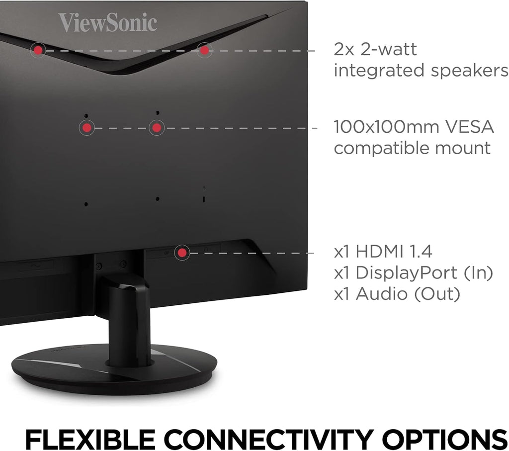 VX2716 27 Inch 1080P 1Ms 100Hz Gaming Monitor with IPS Panel, Freesync, Eye Care, HDMI and Displayport Inputs