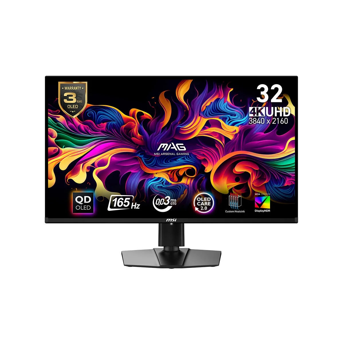 32" 165 Hz QD-OLED UHD Gaming Monitor 3840 X 2160 (4K) MAG 321UP QD-OLED