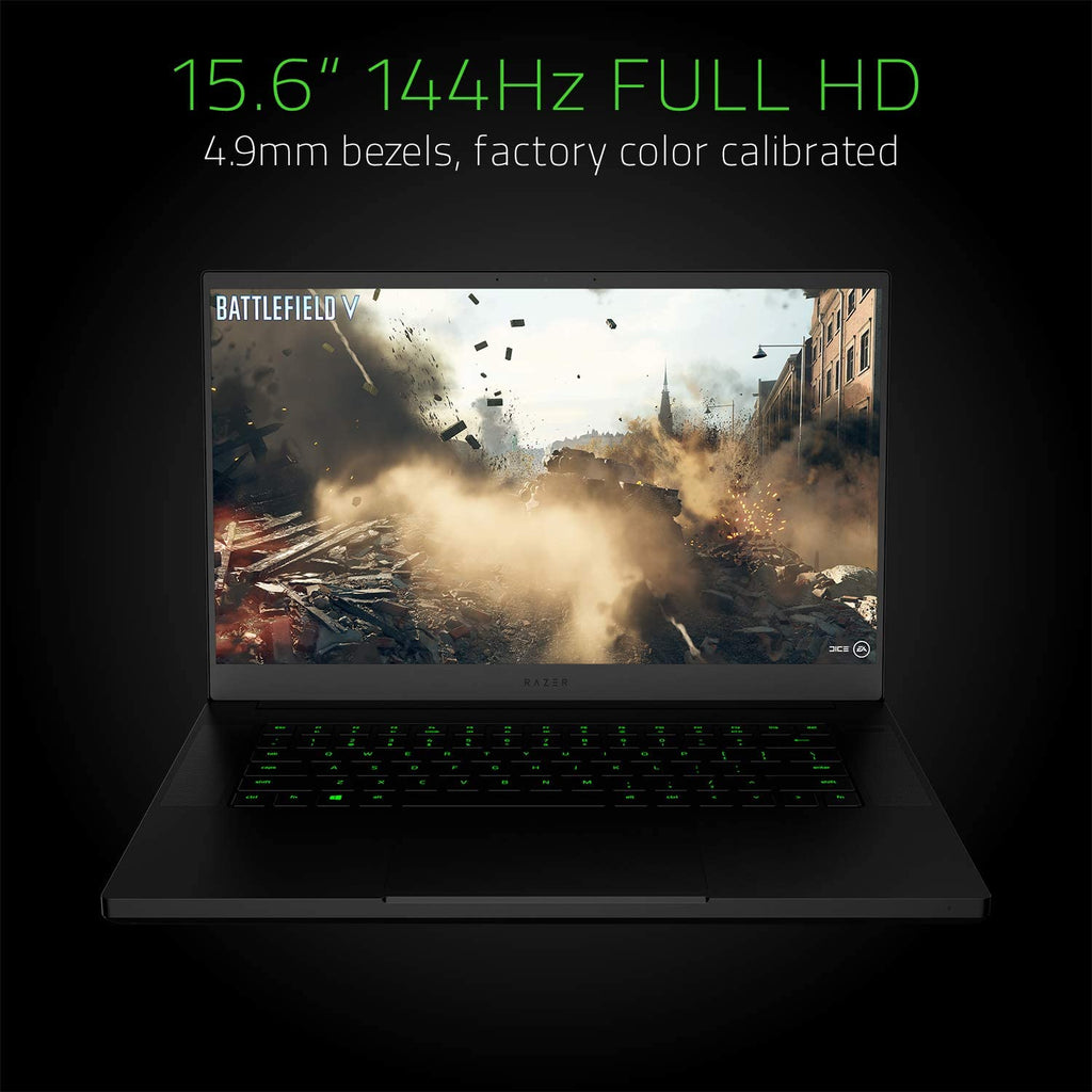 Blade 15 Gaming Laptop 2019: Intel Core I7-9750H 6 Core, NVIDIA Geforce RTX 2060, 15.6" FHD 1080P 144Hz, 16GB RAM, 512GB SSD, CNC Aluminum, Chroma RGB Lighting, Thunderbolt 3