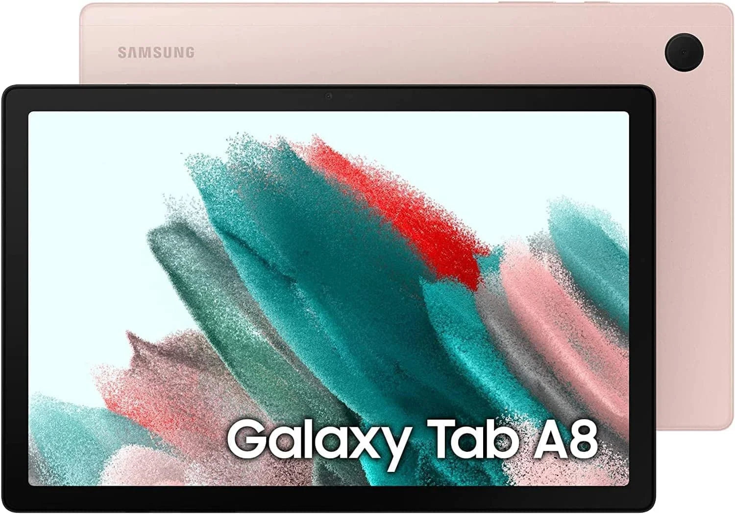 Galaxy Tab A8 Android Wifi Tablet, 10.5'' Touchscreen (1920X1200) LCD Screen, 32GB Storage, Bluetooth, Android 11 OS, Pink Gold with  Accessories