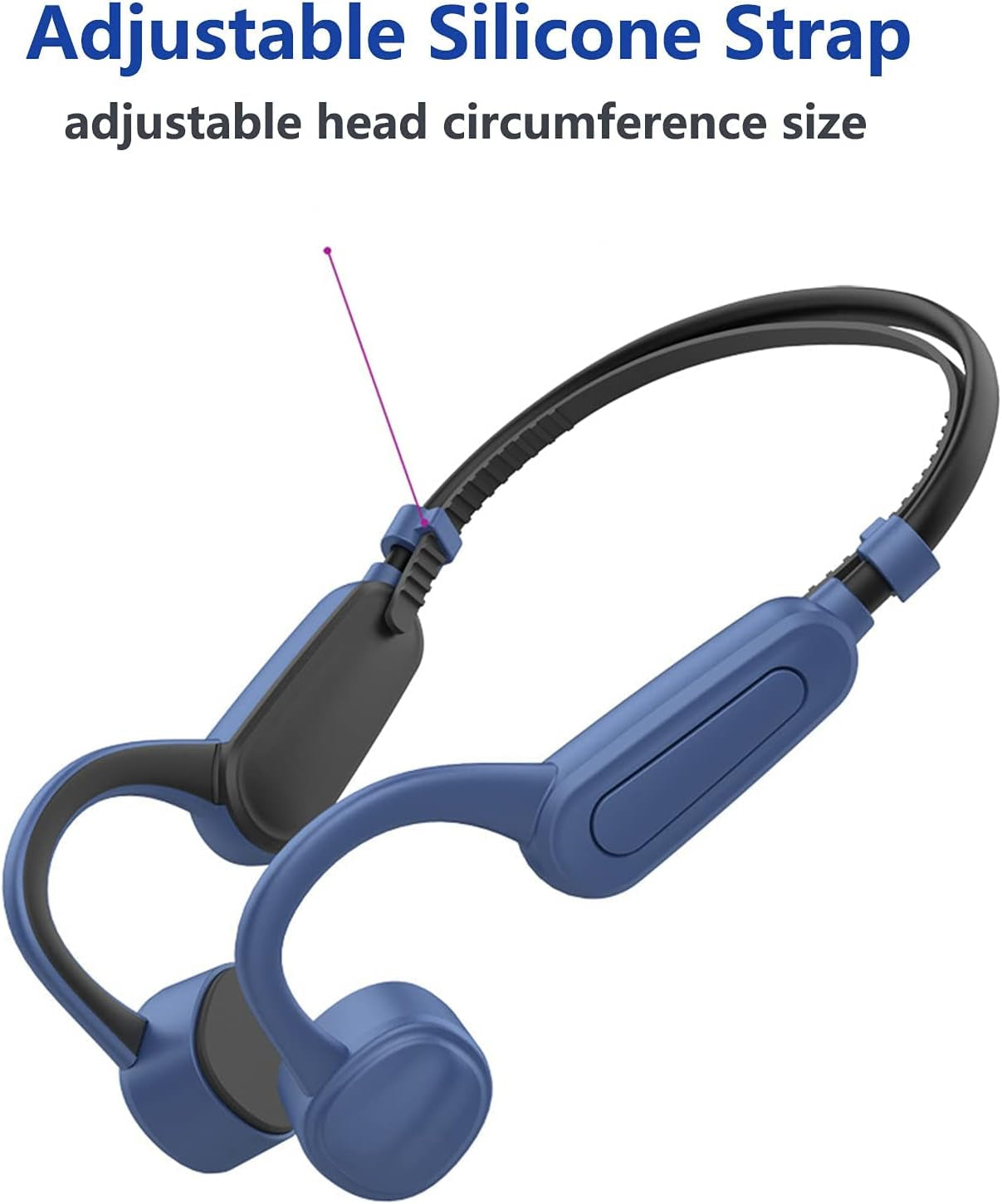 Bone Conduction Headphones Waterproof with Mic Swimming Headphones Bluetooth Underwater MP3 Player(32G) Sport Headphones IPX8 Open Ear Running Cycling Climbing Diving Earphones Red