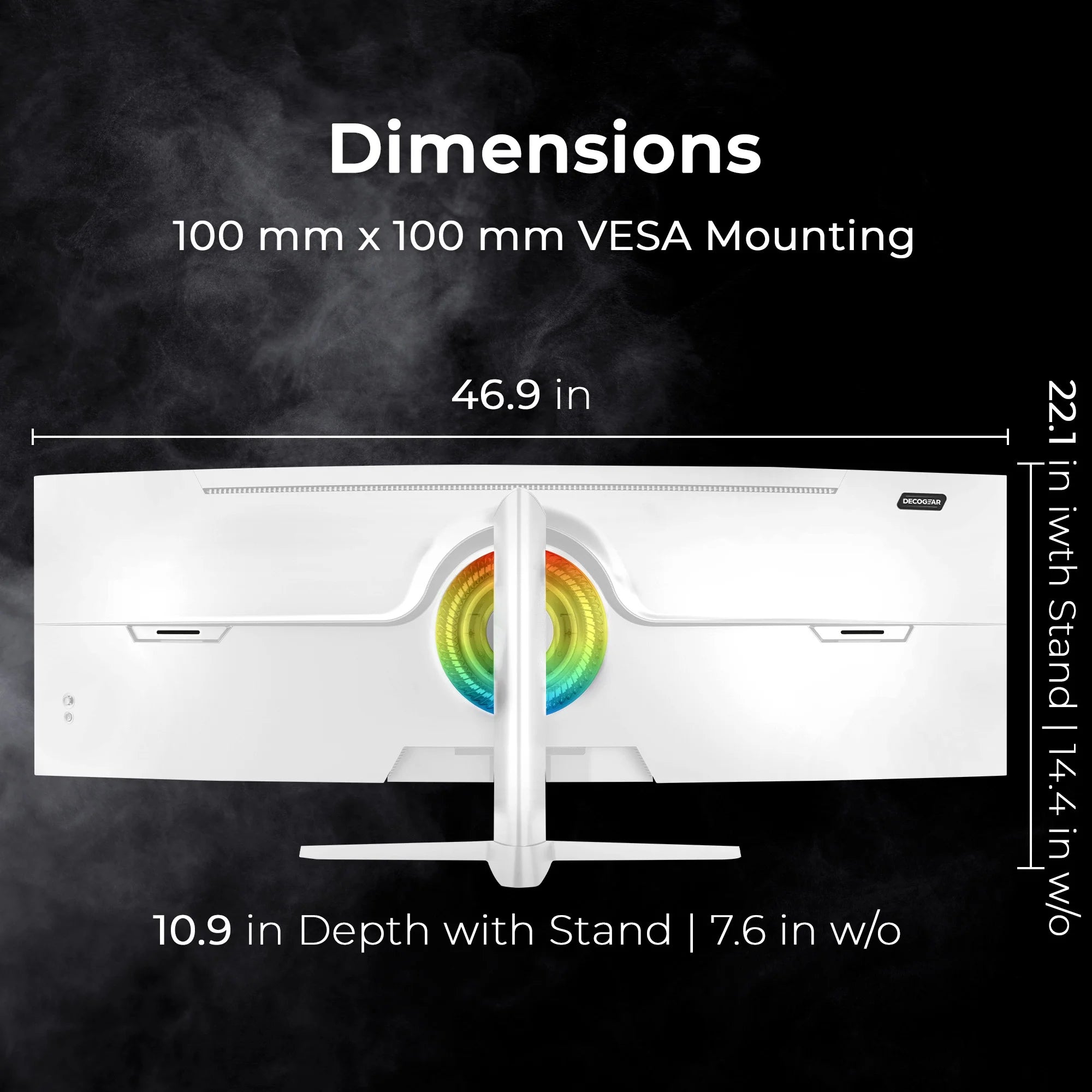 49" 5K2K White Curved Ultrawide Monitor with 65W USB-C, HDR, 120Hz, 1 Ms MPRT