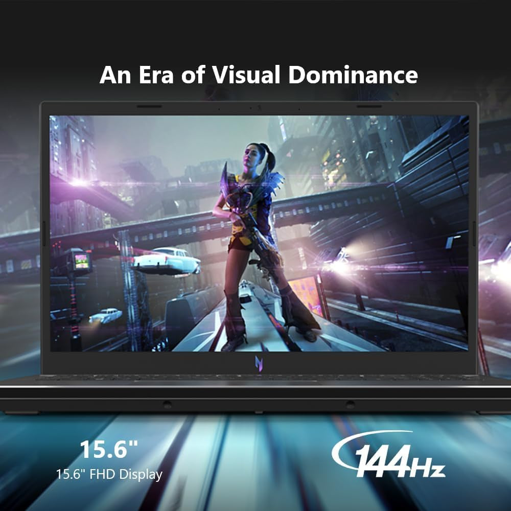 Nitro V 15 Gaming Laptop, Intel 10-Core I7-13620H, NVIDIA Geforce RTX 4060, 15.6" 144Hz FHD Display, 32 GB DDR5 RAM, 1 TB SSD, Backlit Keyboard, Microsoft Office Lifetime License, Windows 11 Pro