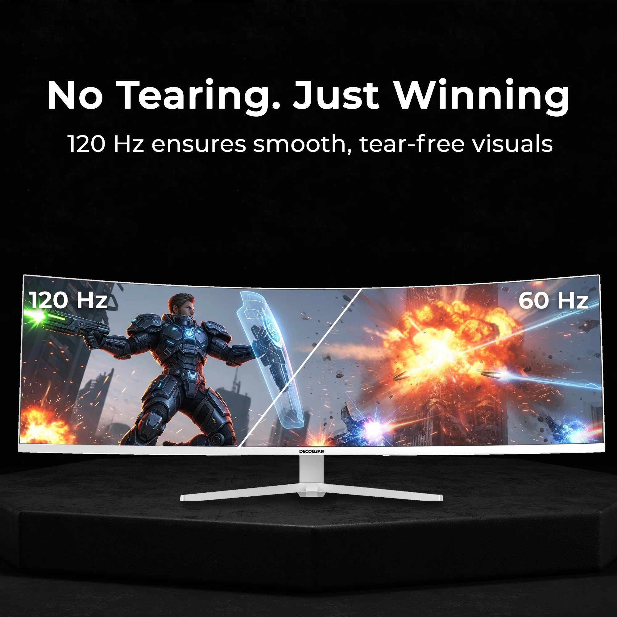 49" 5K2K White Curved Ultrawide Monitor with 65W USB-C, HDR, 120Hz, 1 Ms MPRT