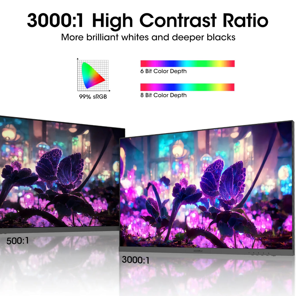 24'' FHD Gaming Monitor, Speakers, 100Hz, Ultra-Slim, VESA Mountable, Adjustable Tilt, HDMI, VGA, Black