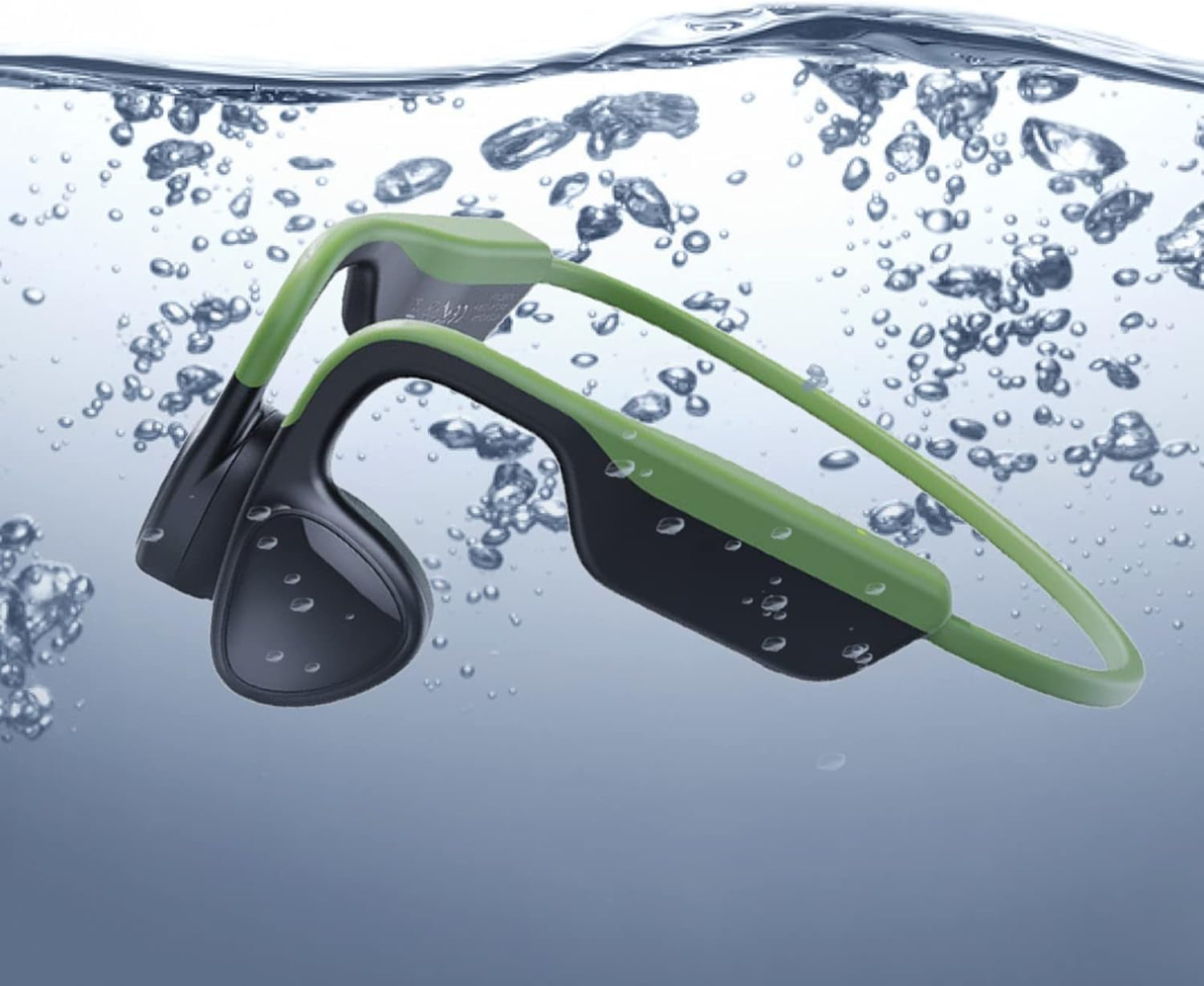 Bone Conduction Swimming Headphones Bluetooth Open Ear Headphones IPX8 Waterproof Built-In 8G Memory