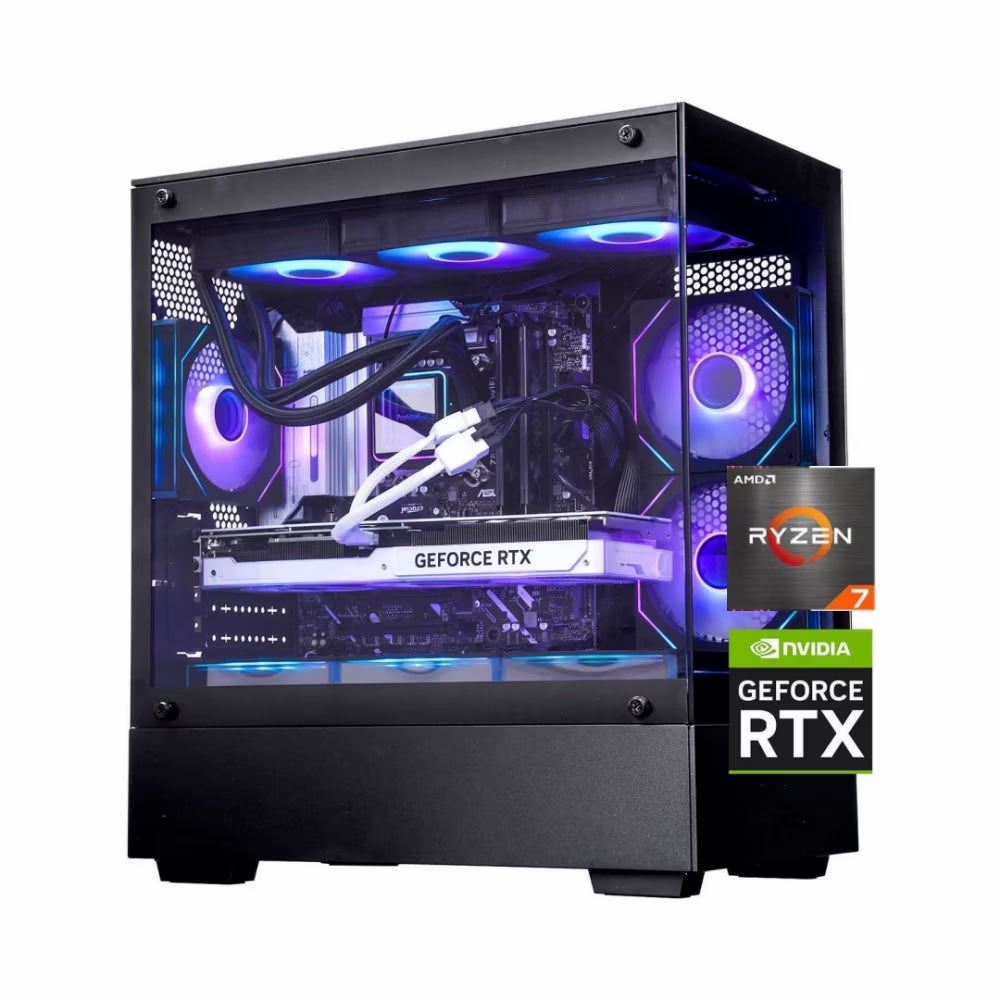 Gaming Desktop PC, AMD Ryzen 7 9700X, NVIDIA RTX 5060 8G , 32GB Ddr5, 1TB SSD, Windows 11 Home