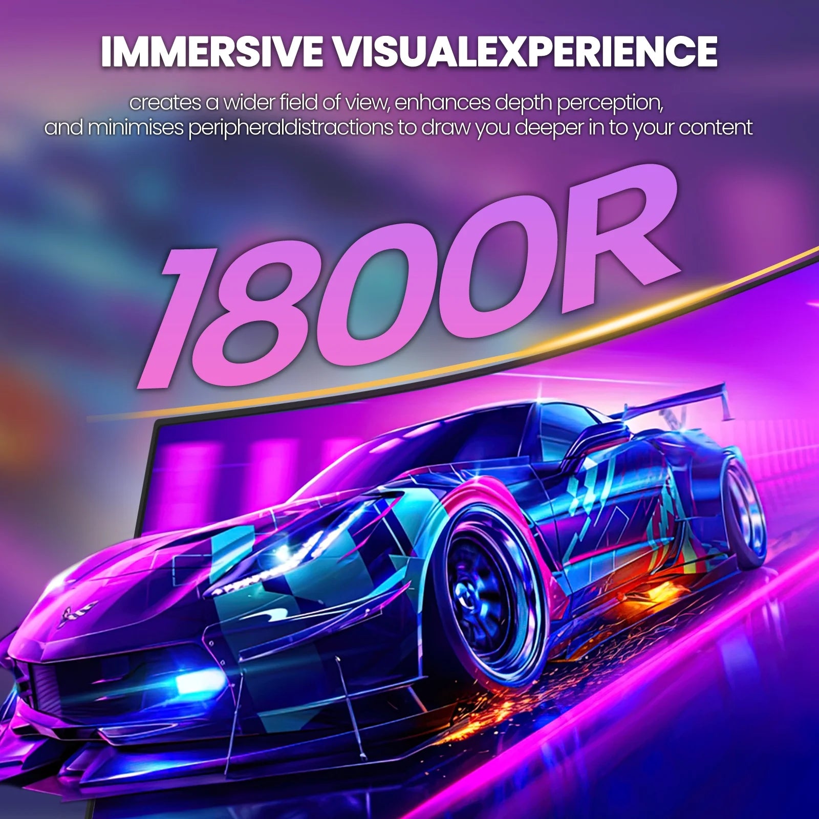 27" 280Hz Curved Gaming Monitor, Full HD 1080P, 1800R Curvature VA Panel, 120% Srgb, AMD Freesync, Low Blue Light, DP 1.2/HDMI 1.4, Wall Mountable-Black