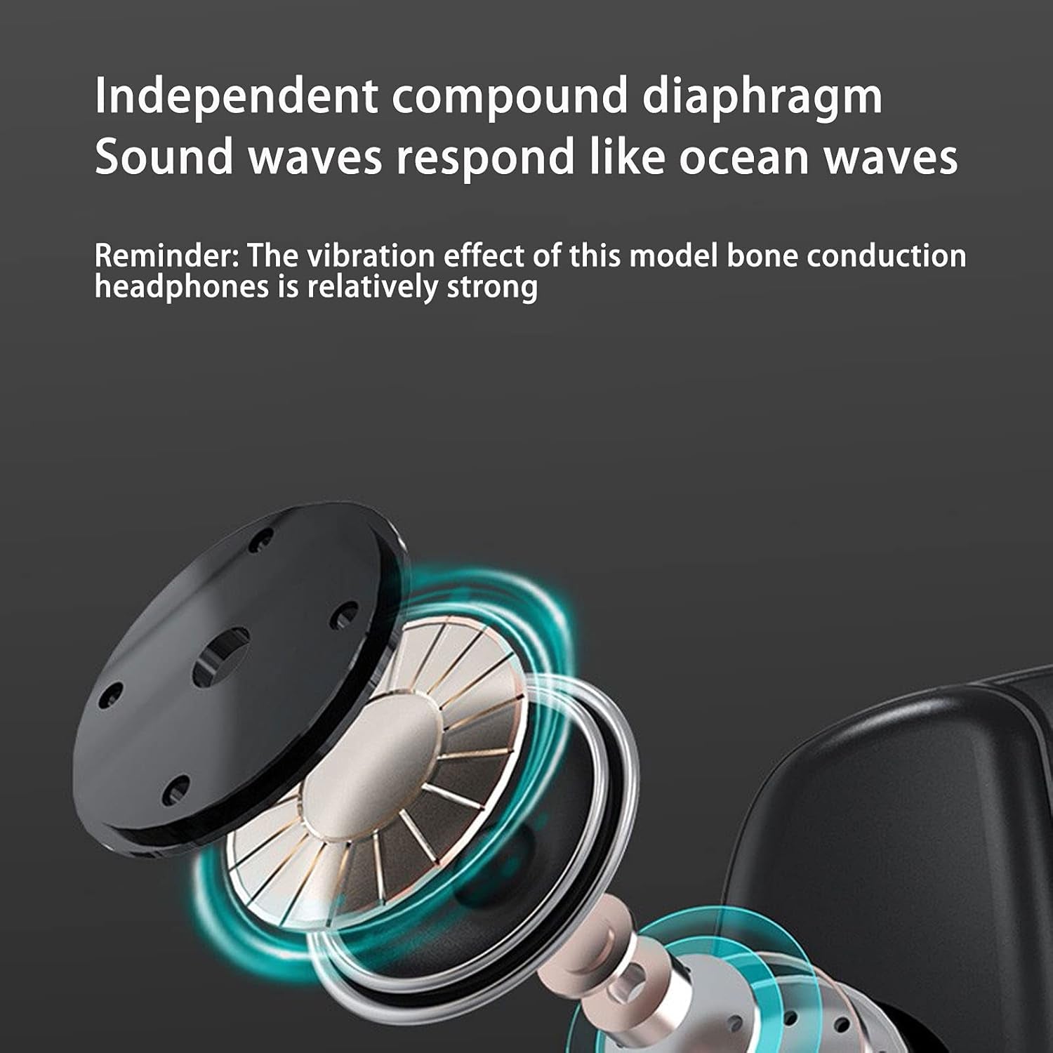 Bone Conduction Headphones IP68 Waterproof Wireless Earphones with Microphone 32G Storage Diving