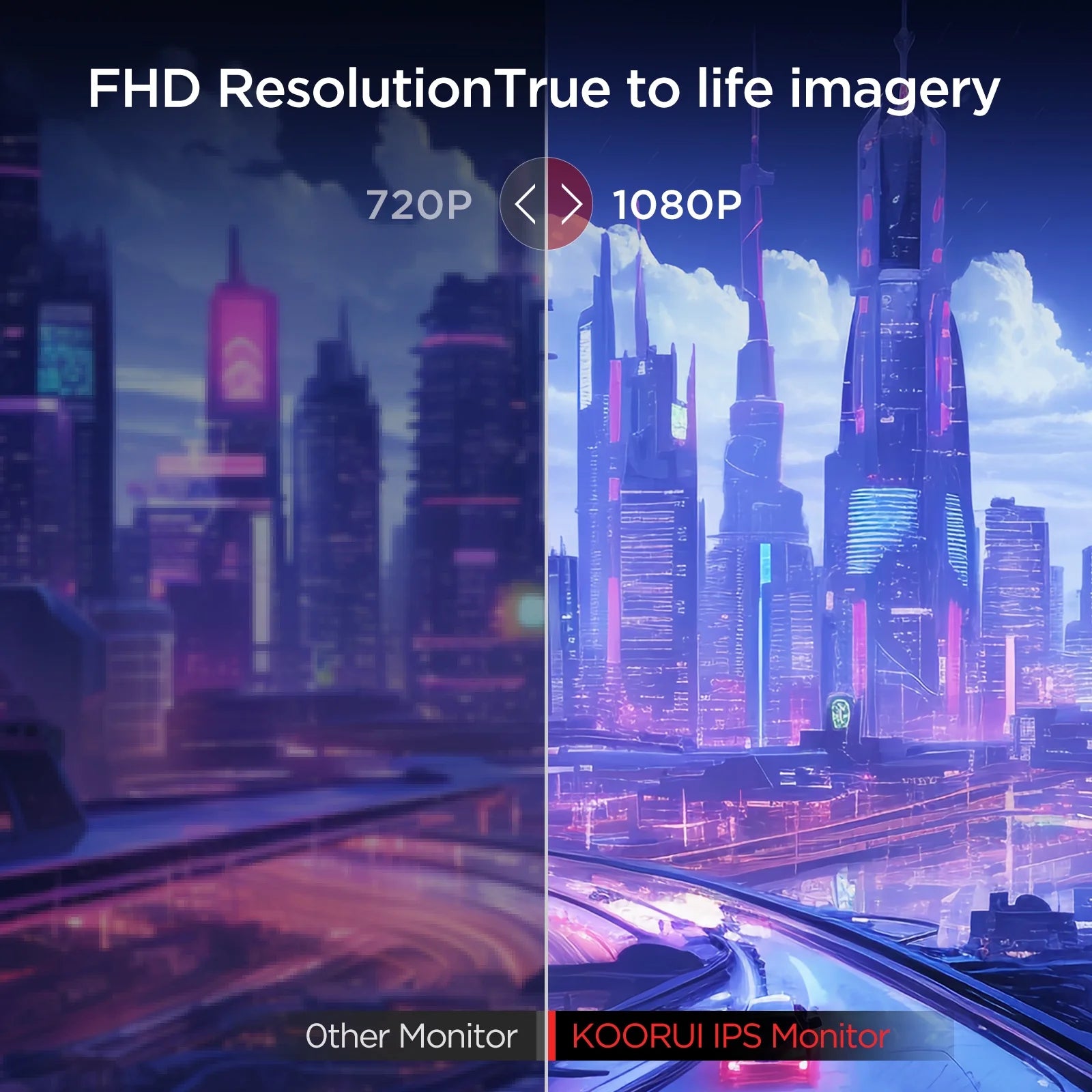 24'' FHD Gaming Monitor, Speakers, 100Hz, Ultra-Slim, VESA Mountable, Adjustable Tilt, HDMI, VGA, Black