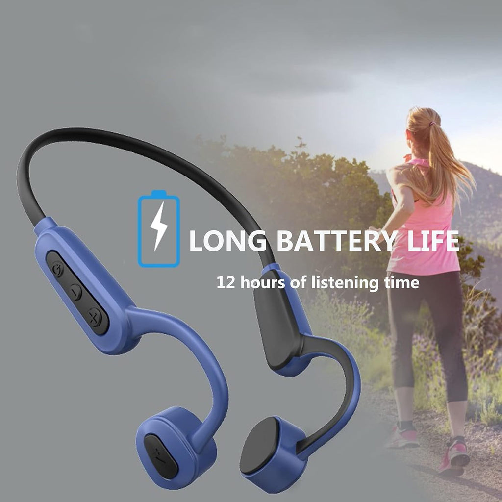 Bone Conduction Headphones Waterproof with Mic Swimming Headphones Bluetooth Underwater MP3 Player(32G) Sport Headphones IPX8 Open Ear Running Cycling Climbing Diving Earphones Red