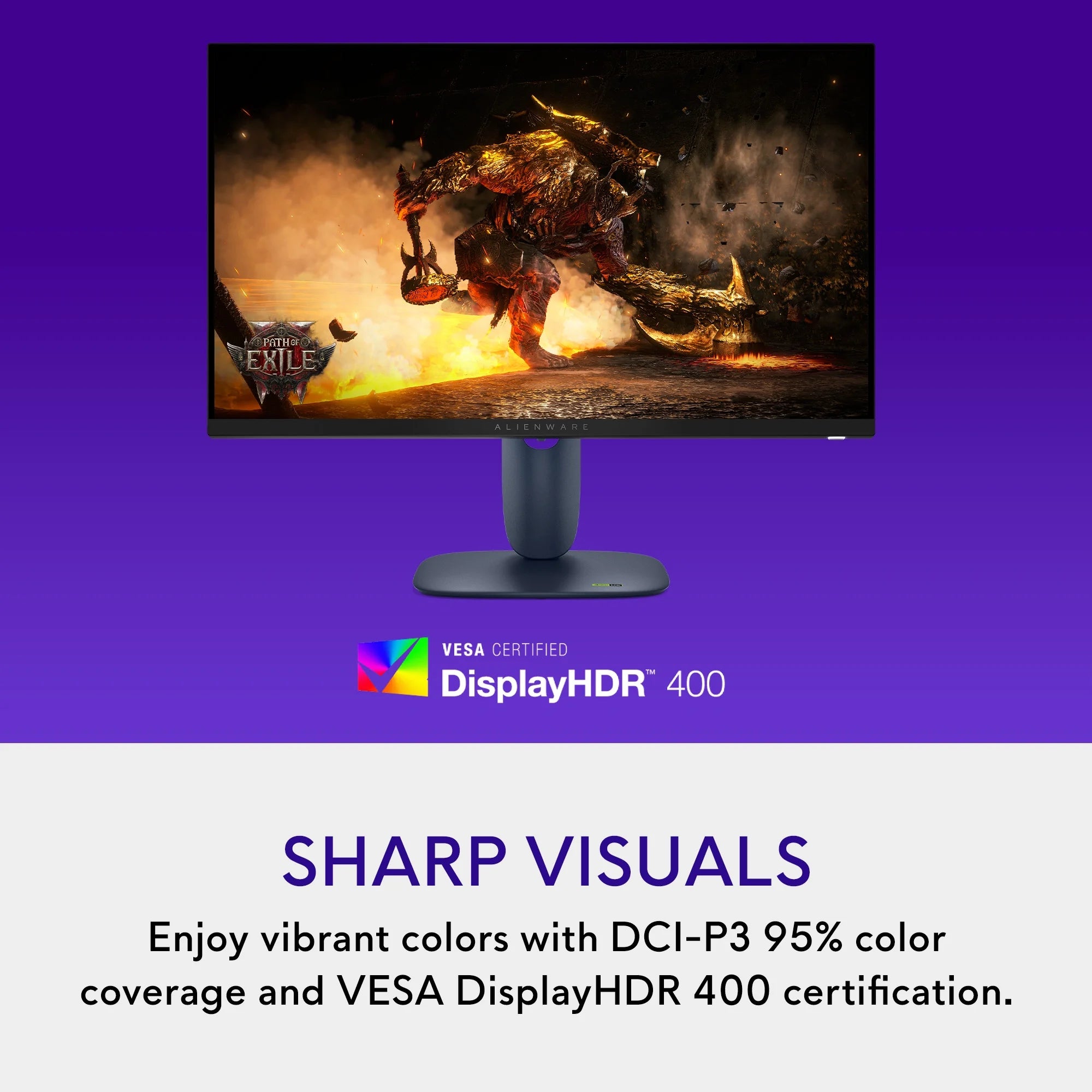 27 Gaming Monitor 27" QHD 180Hz IPS Anti-Glare Computer Display Black, AW2725DM