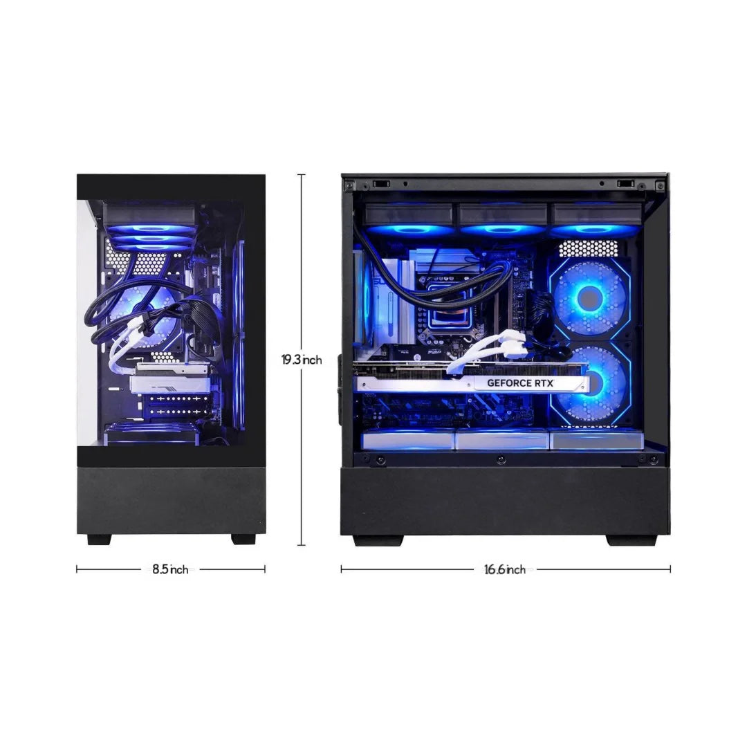 Gaming Desktop PC, AMD Ryzen 7 9700X, NVIDIA RTX 5060 8G , 32GB Ddr5, 1TB SSD, Windows 11 Home