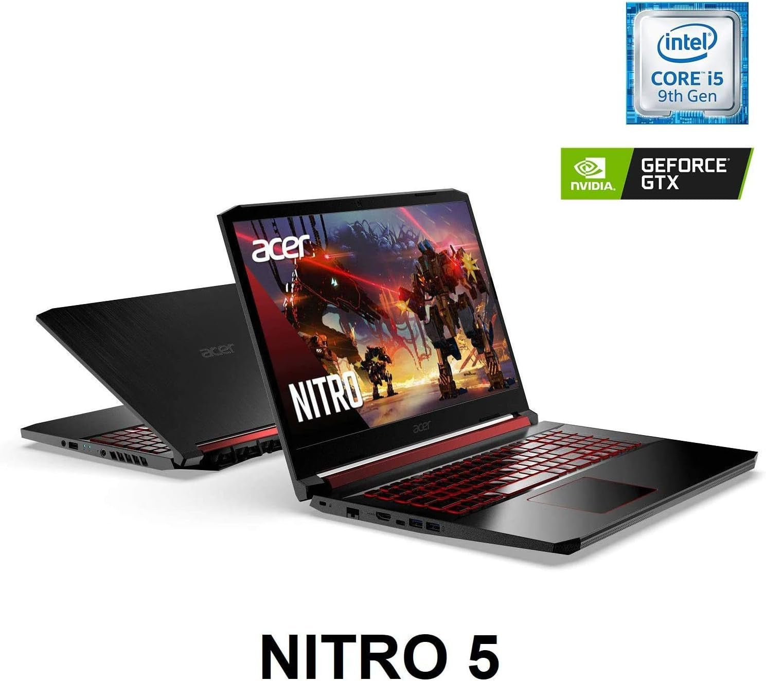 Nitro 5 Gaming Laptop, Intel Core I5-9300H, NVIDIA Geforce GTX 1650, 15.6" Full HD IPS Display, Wi-Fi 6, Backlit Keyboard, Win10, with Accessories (16GB RAM | 1TB Pcie SSD)