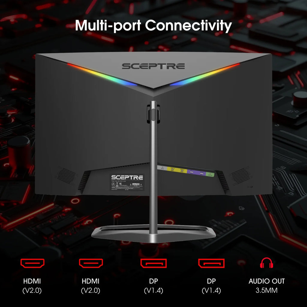 New Curved 25-Inch Gaming Monitor 240Hz 1500R HDMI X2 DP X2 Build-In Speakers 2025