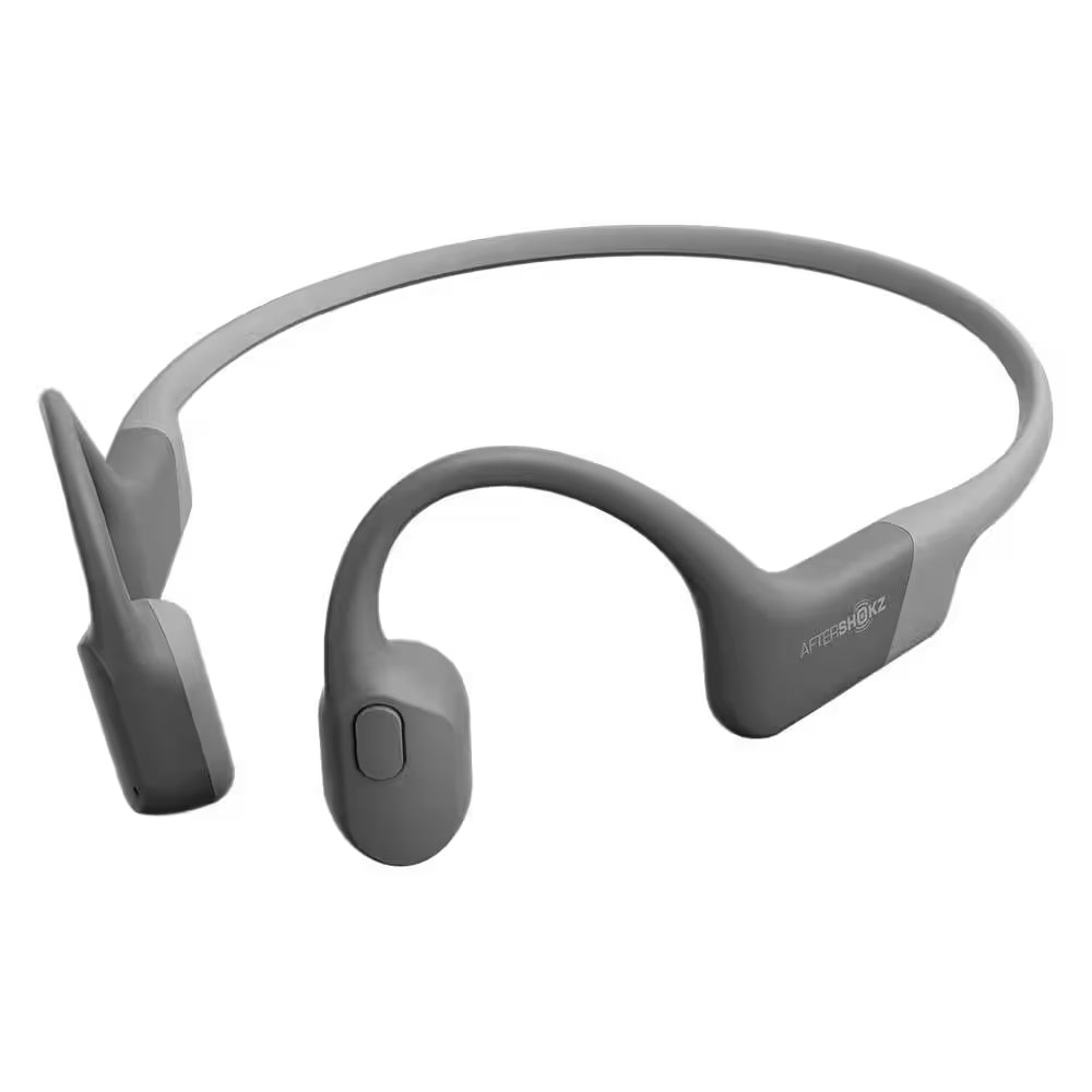 Openrun Bone-Conduction Open-Ear Sport Headphones with Microphones in Gray